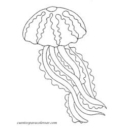 Coloring page: Jellyfish (Animals) #20500 - Free Printable Coloring Pages