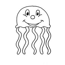Coloring page: Jellyfish (Animals) #20538 - Free Printable Coloring Pages