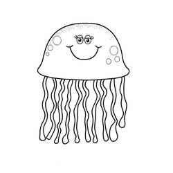 Coloring page: Jellyfish (Animals) #20557 - Free Printable Coloring Pages