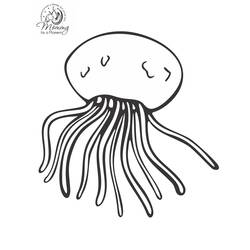 Coloring page: Jellyfish (Animals) #20568 - Free Printable Coloring Pages