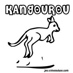 Coloring page: Kangaroo (Animals) #9174 - Free Printable Coloring Pages