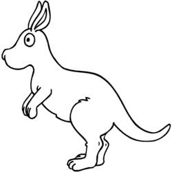 Coloring page: Kangaroo (Animals) #9206 - Free Printable Coloring Pages