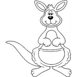 Coloring page: Kangaroo (Animals) #9261 - Free Printable Coloring Pages
