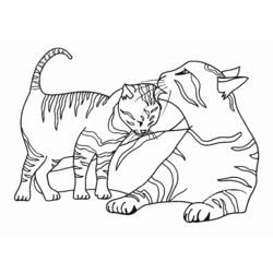 Coloring page: Kitten (Animals) #18027 - Free Printable Coloring Pages