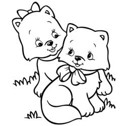 Coloring page: Kitten (Animals) #18071 - Free Printable Coloring Pages