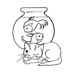Coloring page: Kitten (Animals) #18093 - Free Printable Coloring Pages