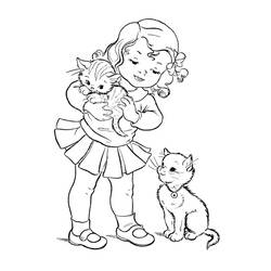 Coloring page: Kitten (Animals) #18161 - Free Printable Coloring Pages