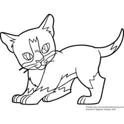 Coloring page: Kitten (Animals) #18173 - Free Printable Coloring Pages