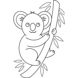 Coloring page: Koala (Animals) #9361 - Free Printable Coloring Pages