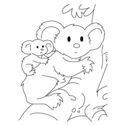 Coloring page: Koala (Animals) #9362 - Free Printable Coloring Pages