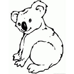 Coloring page: Koala (Animals) #9384 - Free Printable Coloring Pages