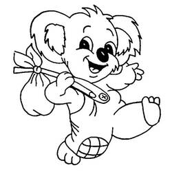 Coloring page: Koala (Animals) #9385 - Free Printable Coloring Pages