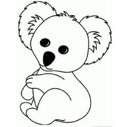 Coloring page: Koala (Animals) #9466 - Free Printable Coloring Pages