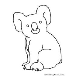 Coloring page: Koala (Animals) #9468 - Free Printable Coloring Pages