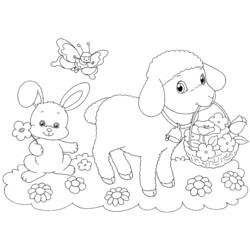 Coloring page: Lamb (Animals) #196 - Free Printable Coloring Pages