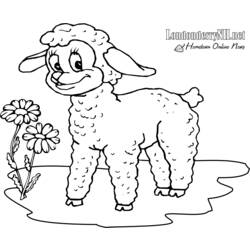 Coloring page: Lamb (Animals) #210 - Free Printable Coloring Pages