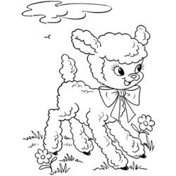 Coloring page: Lamb (Animals) #219 - Free Printable Coloring Pages