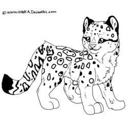 Coloring page: Leopard (Animals) #9750 - Free Printable Coloring Pages
