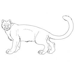 Coloring page: Leopard (Animals) #9812 - Free Printable Coloring Pages
