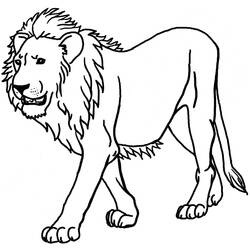 Coloring page: Lion (Animals) #10249 - Free Printable Coloring Pages