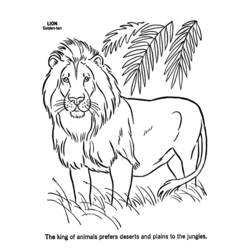 Coloring page: Lion (Animals) #10252 - Free Printable Coloring Pages