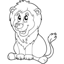 Coloring page: Lion (Animals) #10335 - Free Printable Coloring Pages
