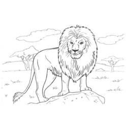 Coloring page: Lion (Animals) #10379 - Free Printable Coloring Pages