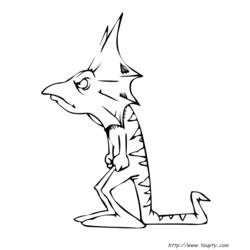Coloring page: Lizards (Animals) #22367 - Free Printable Coloring Pages