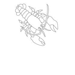 Coloring page: Lobster (Animals) #22490 - Free Printable Coloring Pages