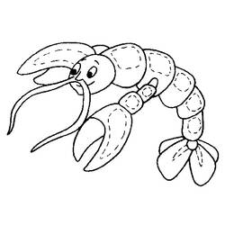Coloring page: Lobster (Animals) #22500 - Free Printable Coloring Pages