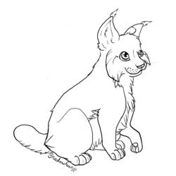 Coloring page: Lynx (Animals) #10868 - Free Printable Coloring Pages