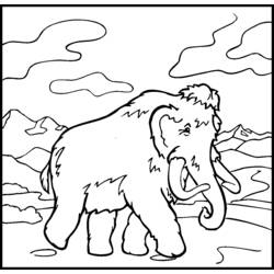 Coloring page: Mammoth (Animals) #19172 - Free Printable Coloring Pages