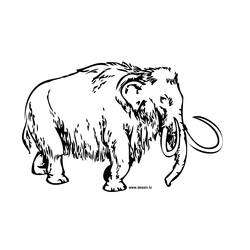 Coloring page: Mammoth (Animals) #19175 - Free Printable Coloring Pages