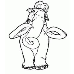 Coloring page: Mammoth (Animals) #19181 - Free Printable Coloring Pages