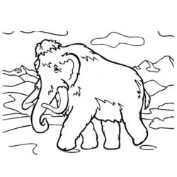 Coloring page: Mammoth (Animals) #19182 - Free Printable Coloring Pages