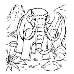 Coloring page: Mammoth (Animals) #19183 - Free Printable Coloring Pages