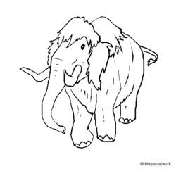 Coloring page: Mammoth (Animals) #19188 - Free Printable Coloring Pages