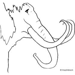Coloring page: Mammoth (Animals) #19190 - Free Printable Coloring Pages