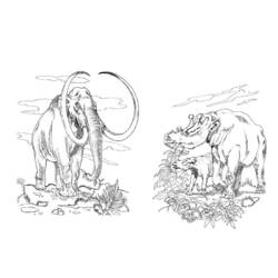 Coloring page: Mammoth (Animals) #19282 - Free Printable Coloring Pages