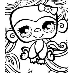 Coloring page: Monkey (Animals) #14262 - Free Printable Coloring Pages