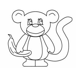 Coloring page: Monkey (Animals) #14336 - Free Printable Coloring Pages
