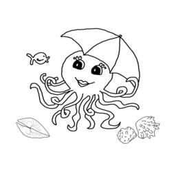 Coloring page: Octopus (Animals) #18990 - Free Printable Coloring Pages