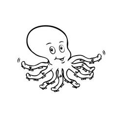 Coloring page: Octopus (Animals) #19068 - Free Printable Coloring Pages