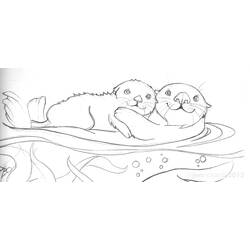 Coloring page: Otter (Animals) #10696 - Free Printable Coloring Pages