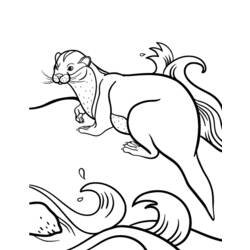 Coloring page: Otter (Animals) #10722 - Free Printable Coloring Pages