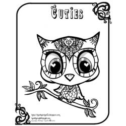 Coloring page: Owl (Animals) #8446 - Free Printable Coloring Pages