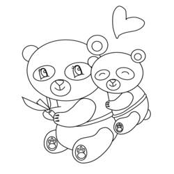 Coloring page: Panda (Animals) #12520 - Free Printable Coloring Pages