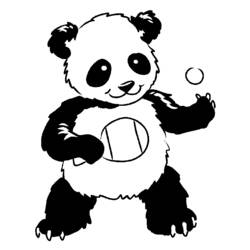 Coloring page: Panda (Animals) #12528 - Free Printable Coloring Pages