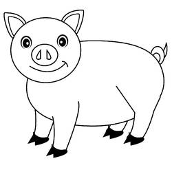 Coloring page: Pig (Animals) #3587 - Free Printable Coloring Pages