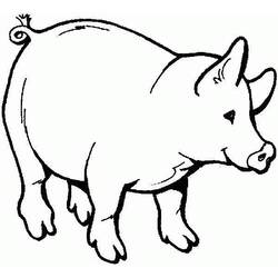 Coloring page: Pig (Animals) #3610 - Free Printable Coloring Pages